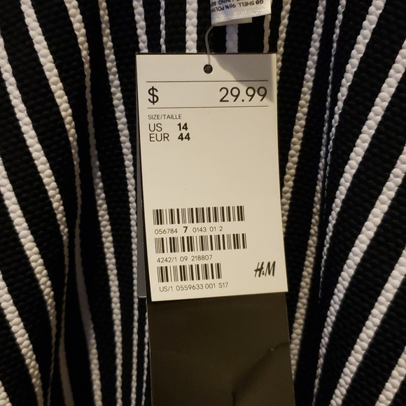 NWT - H&M striped one-piece bathing suit - Picture 3 of 3